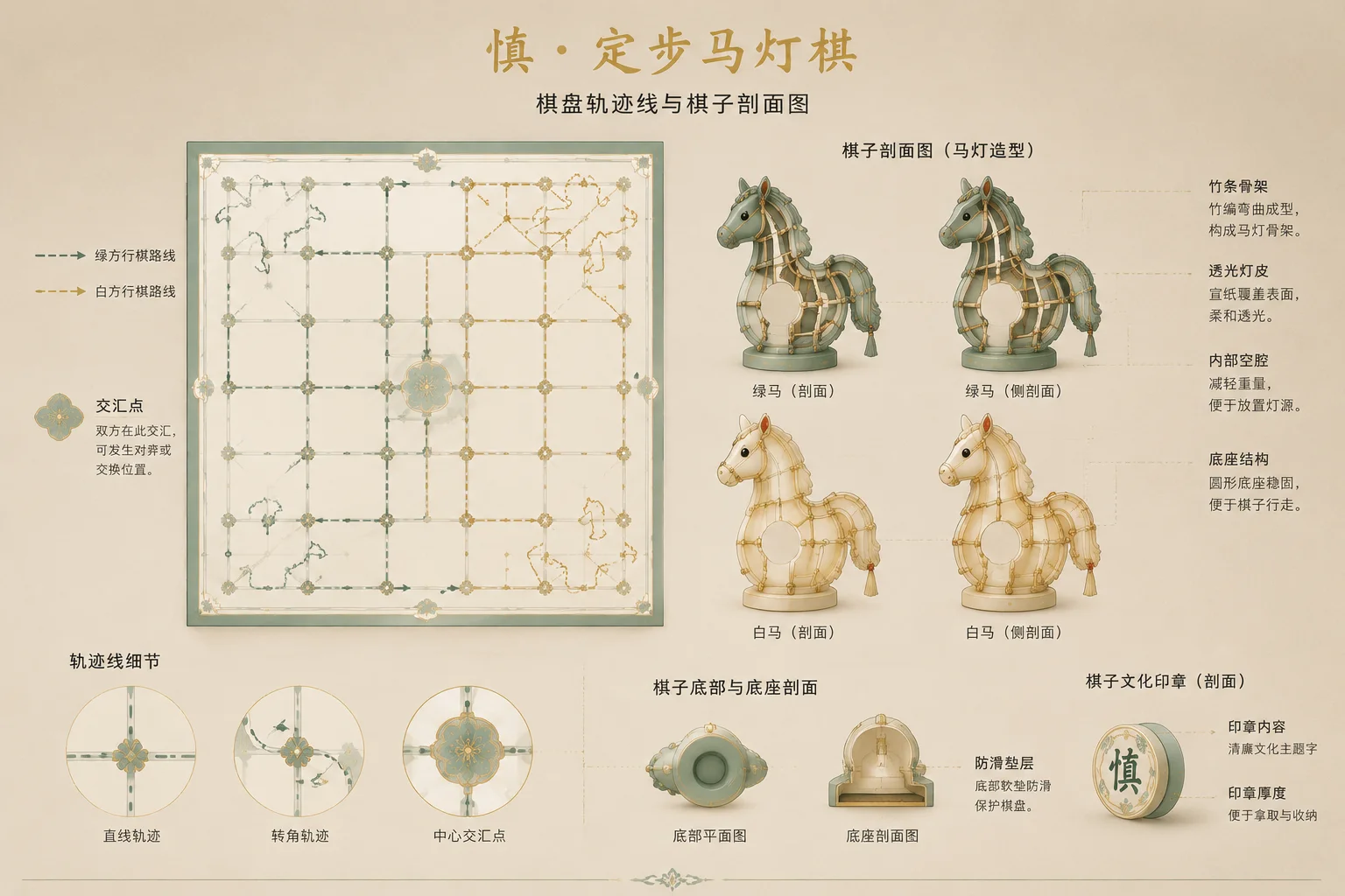 棋盘轨迹线